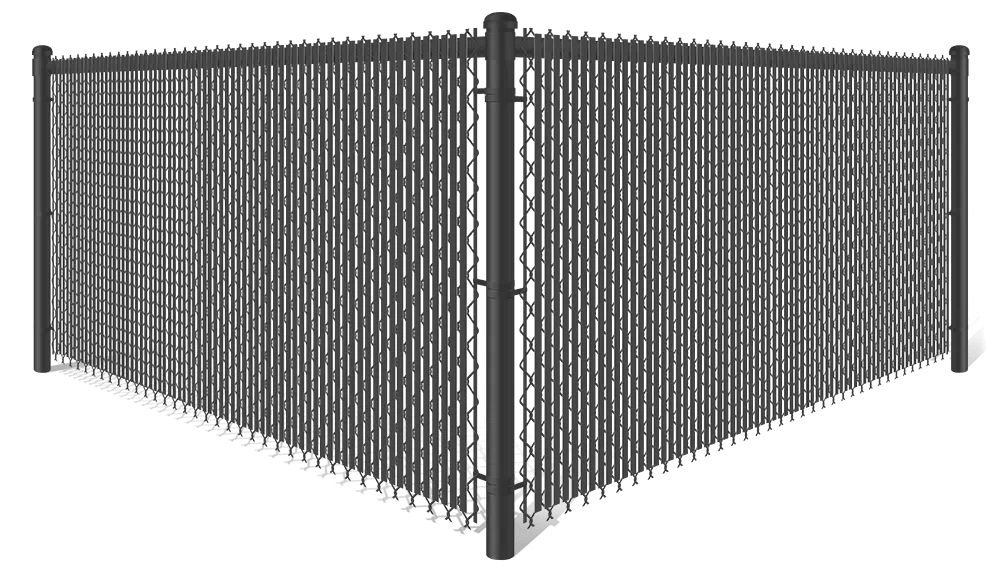 Commercial Chain Link Semi-Privacy fencing