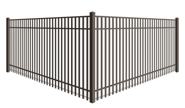 Double Picket Aluminum Fence