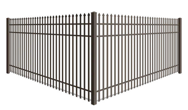 Double Picket Spear Top Aluminum Fence