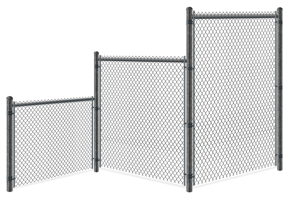 Chain Link fence height options xxxREGION