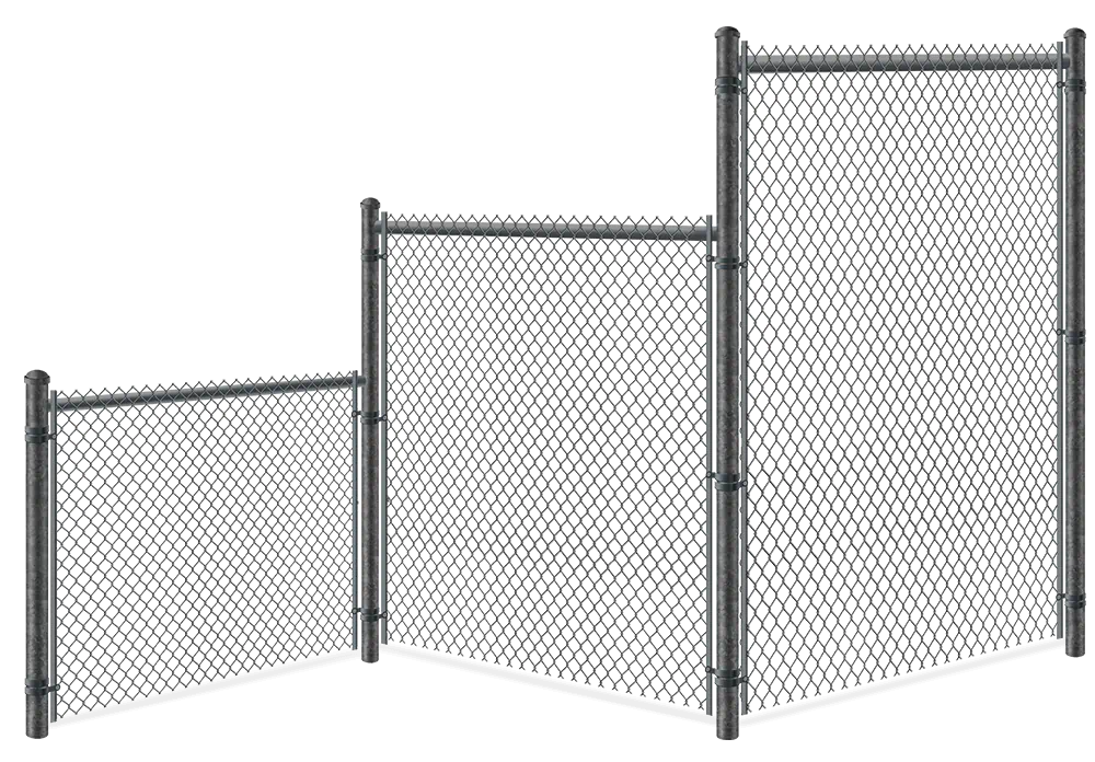 Chain Link fence height options