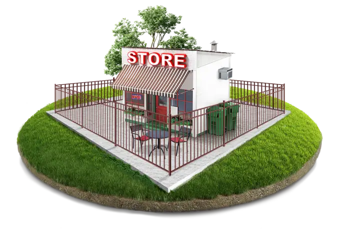 Commercial Aluminum fence