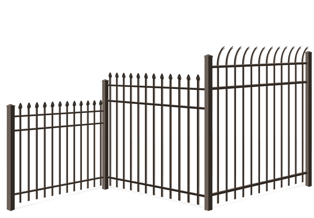 Commercial Aluminum fence height options xxxREGION