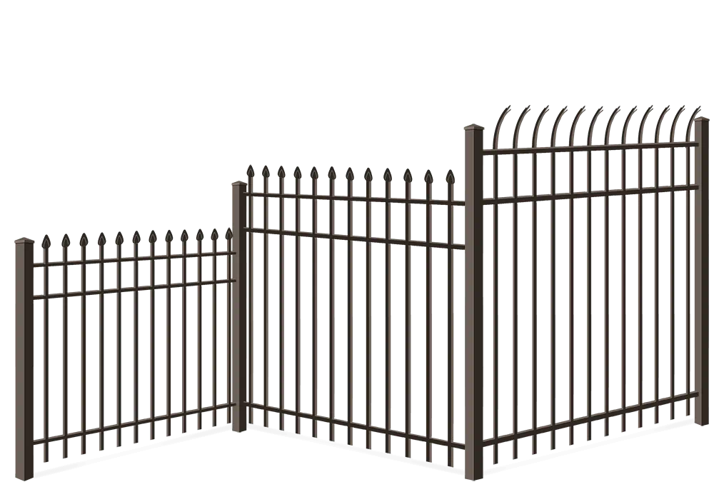 Commercial Aluminum fence height options