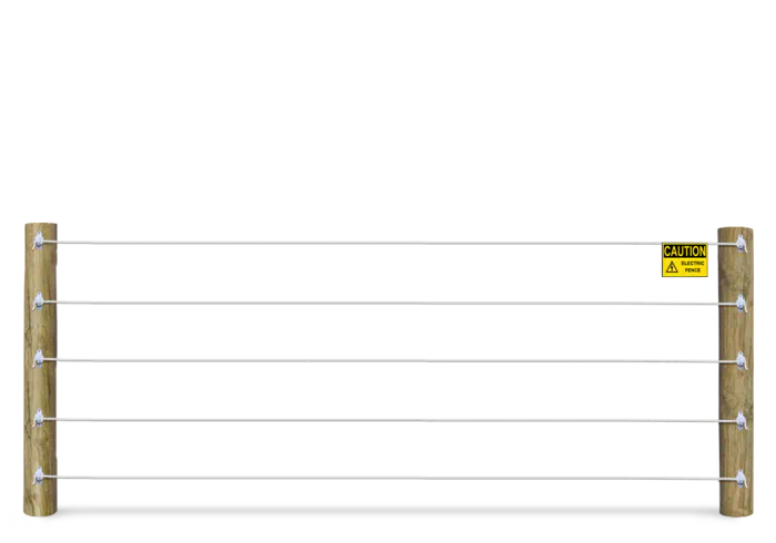 Electric cattle fence