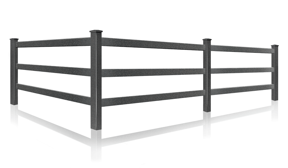 Steel Rail Fence for horse farms in the xxxREGION area.