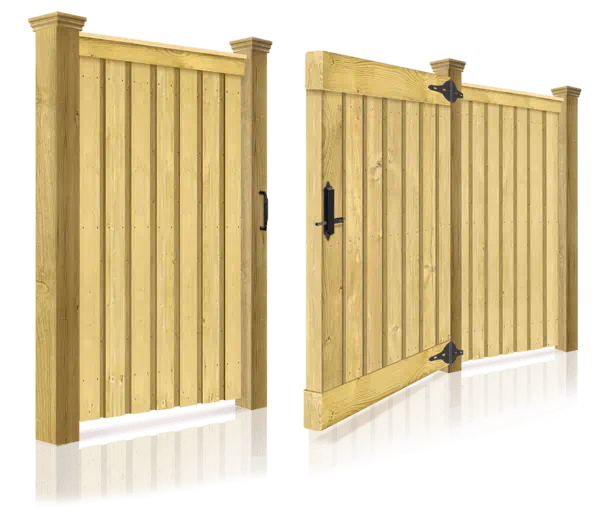 Single walk walk wood gate