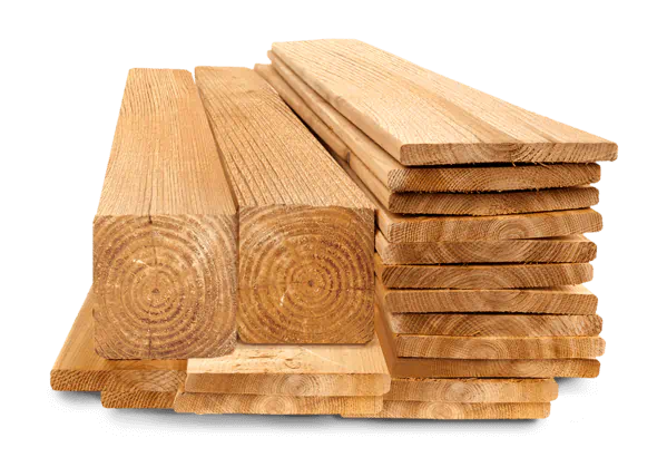 Japanese Cedar boards and post fence materials