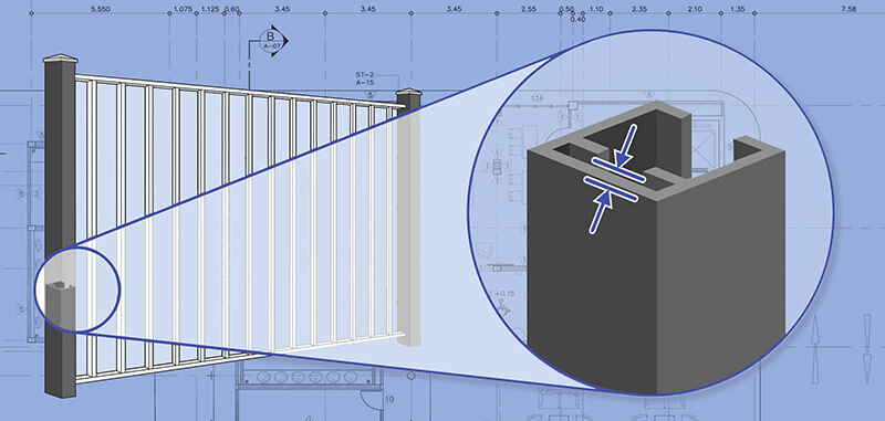 xxxREGION Commercial Aluminum fence Posts installation company