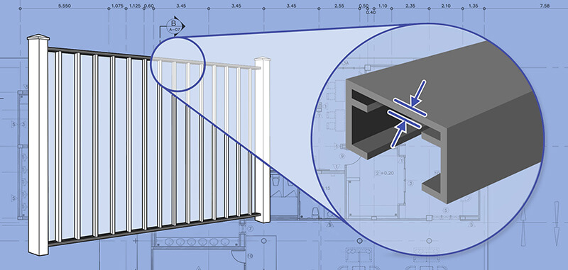 xxxREGION Commercial Aluminum fence Rails installation company