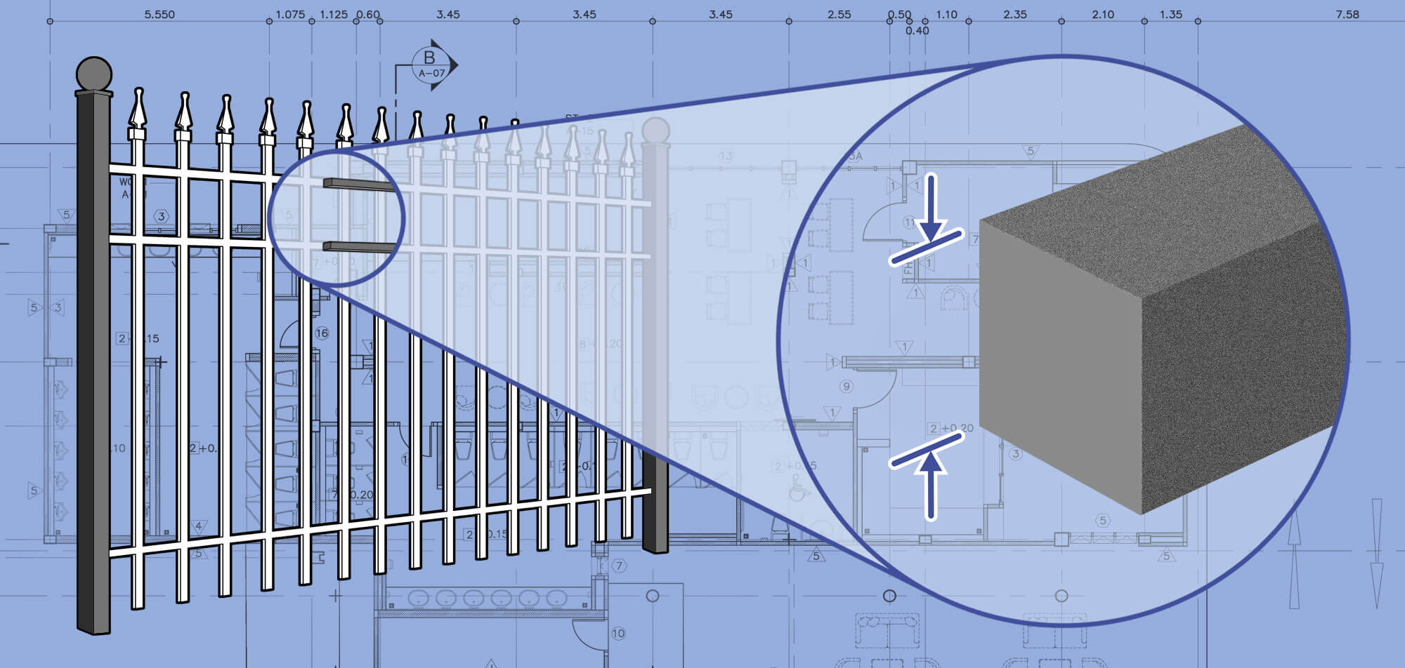 xxxREGION Commercial Ornamental Iron fence Rails installation company