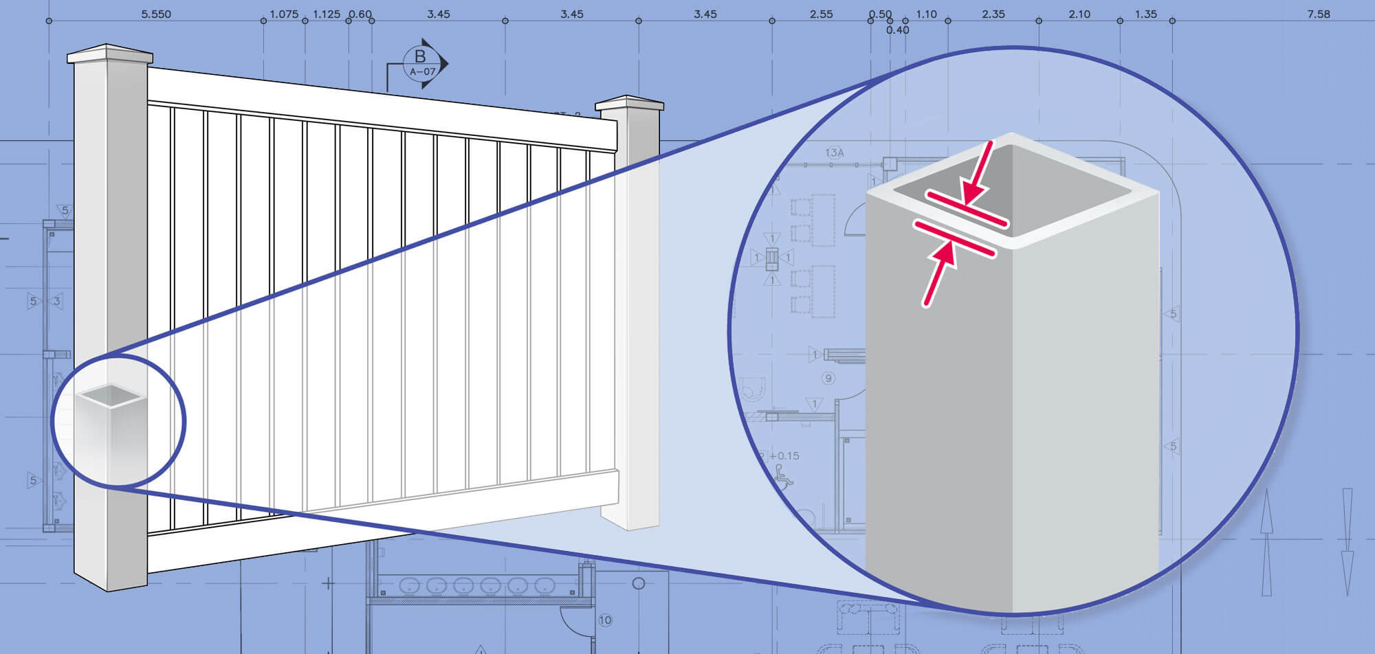 xxxREGION Commercial Vinyl fence Posts installation company