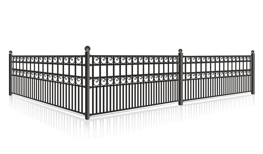 Residential Wrought Iron Fence