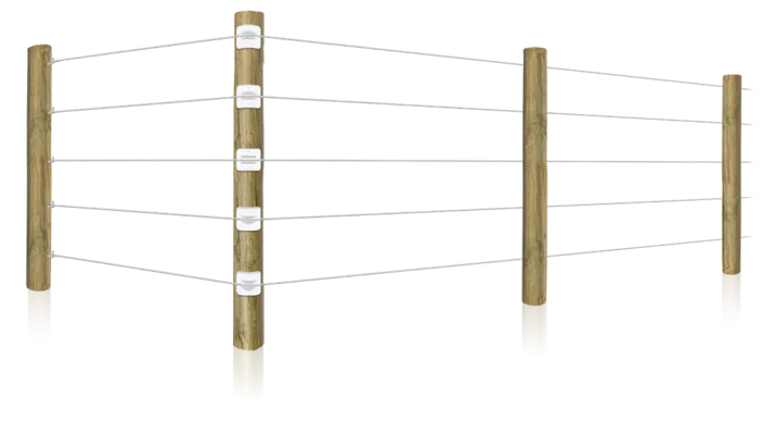 Poly coat horse and farm fence