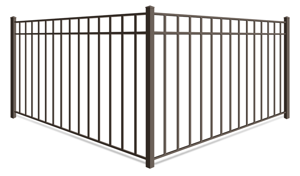 Commercial 3 rail aluminum fence in xxxREGION