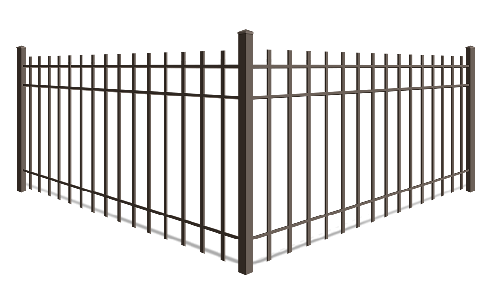 Extended picket commercial aluminum fence xxxREGION