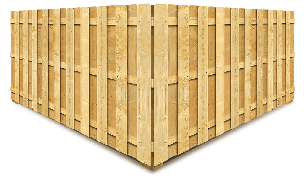 Shadowbox wood semi-privacy fence company in xxxREGION