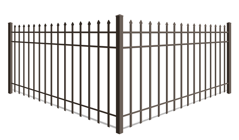 Spear top commercial aluminum fence contractor in xxxREGION
