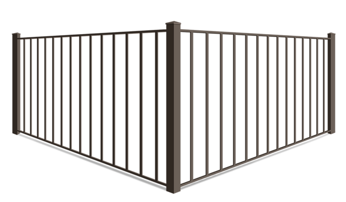 2 Rail aluminum fence company in xxxREGION