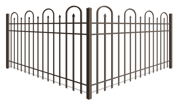 Looped Picket aluminum fence company in xxxREGION