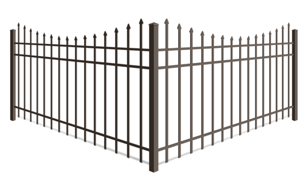Scalloped Top aluminum fence company in xxxREGION