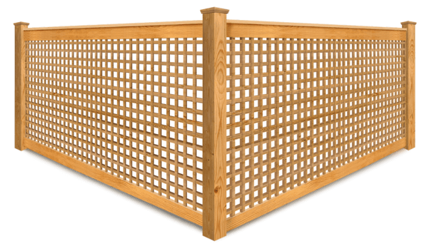 Decorative Lattice wood fence company in xxxREGION