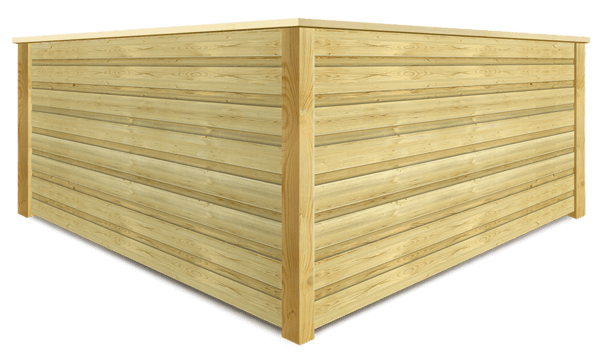 Horizontal Board On Board wood fence company in xxxREGION