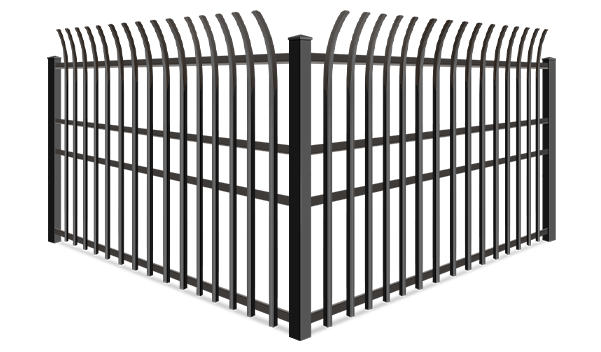 High Security Flat Top Pickets wrought iron fence company in xxxREGION