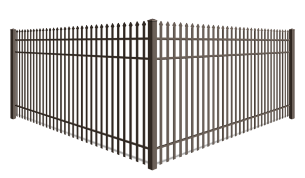 Double Picket Spear Top wrought iron fence company in xxxREGION