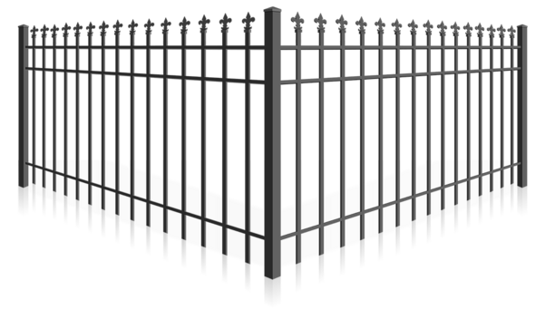 Fleur De Lis Finial wrought iron fence company in xxxREGION