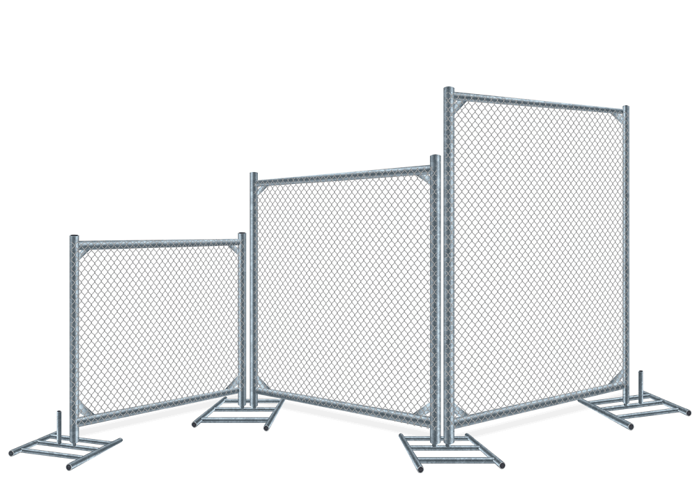 Temporary fence height options xxxREGION
