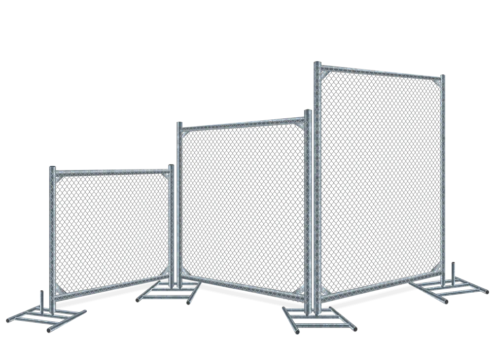 Temporary fence height options xxxREGION