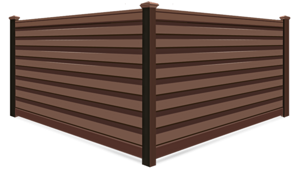 Woodland Horizontal Privacy Trex fence company in xxxREGION