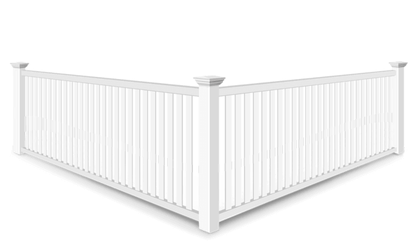 2 Rail Closed Picket vinyl fence contractor in xxxREGION