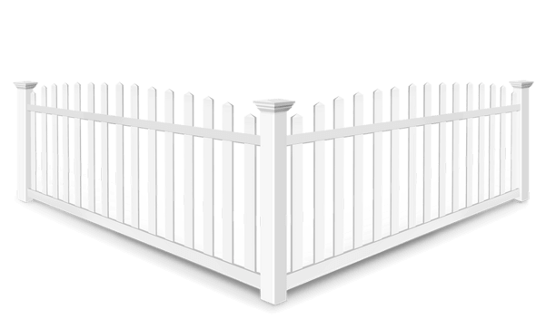 Arched picket vinyl fence contractor in xxxREGION