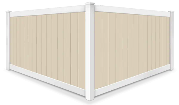 2 Tone Full Privacy vinyl fence
