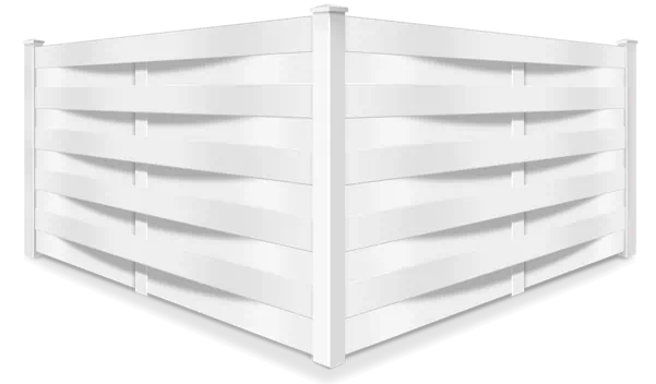 Basket Weave vinyl fence