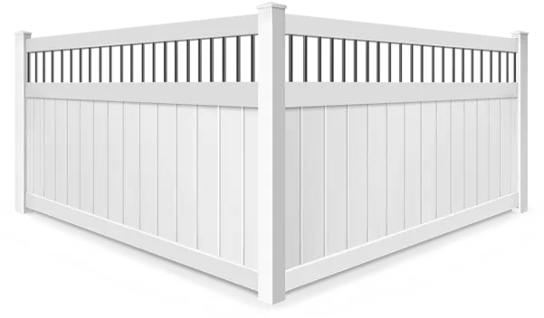 Metal Spindle Top vinyl fence