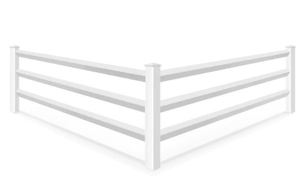 Diamond Rail vinyl fence