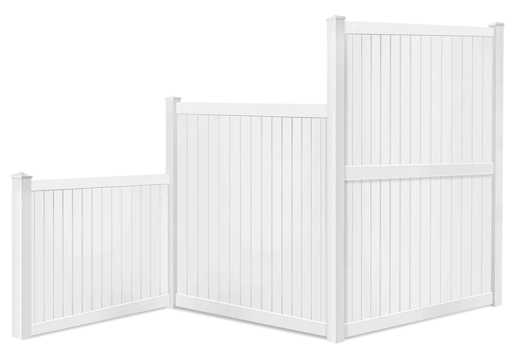 Vinyl fence height options