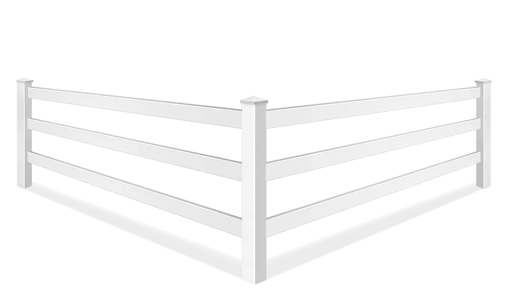 Post & Rail vinyl fence