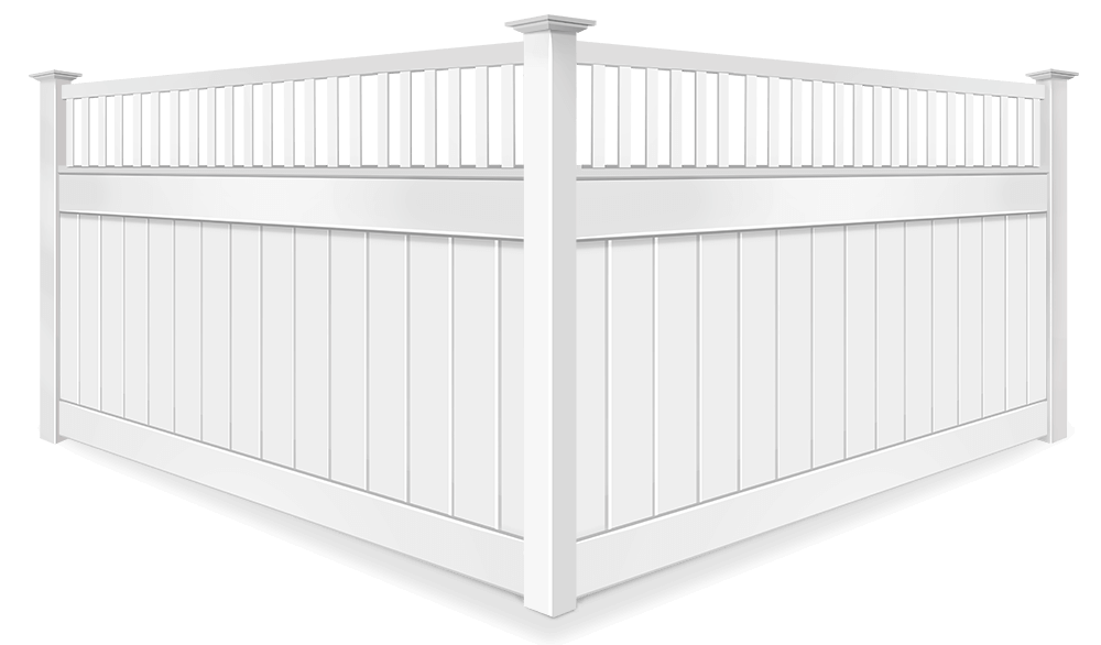 Commercial Vinyl decorative fencing in xxx xxxSTATE
