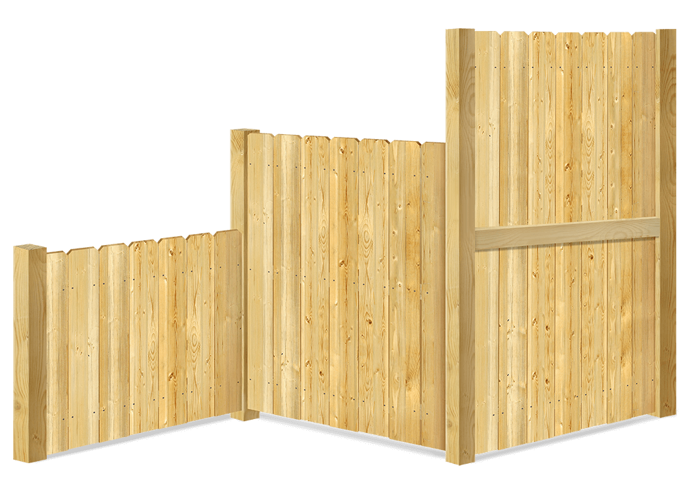 Wood fence height options xxxREGION