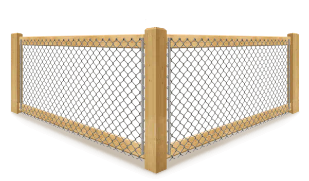 California Chain Link wood fence