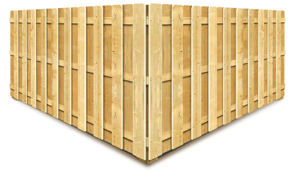 Shadowbox wood fence