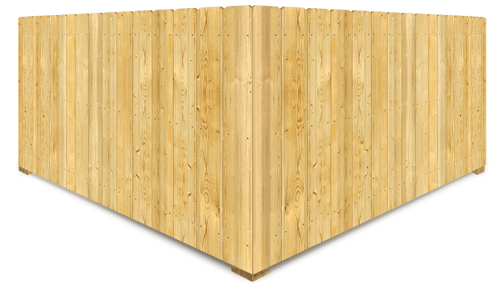 Wood privacy fencing in xxx xxxSTATE