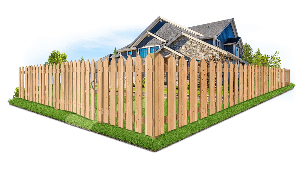 Wood fence