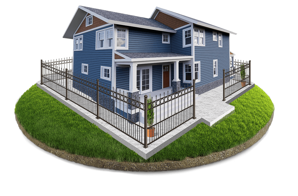 xxxREGION Wrought Iron fence installation for the xxxREGION area.