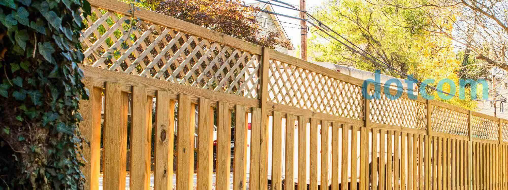  Wood fence installation